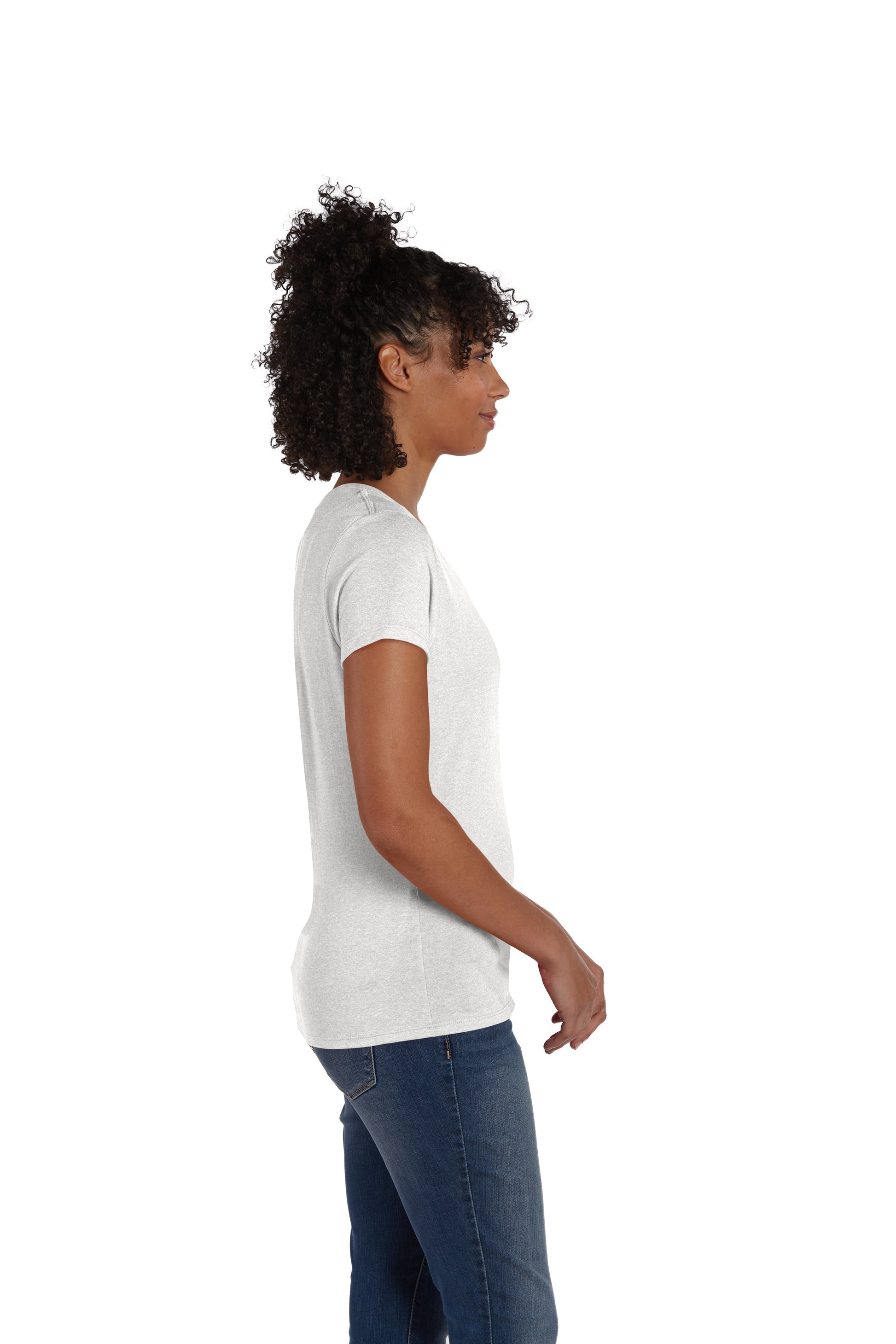 Women's Perfect-T Triblend Short Sleeve V-neck - Eco White