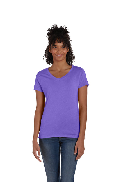 Women's Perfect-T Triblend Short Sleeve V-neck - Grape Triblend