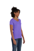 Women's Perfect-T Triblend Short Sleeve V-neck - Grape Triblend