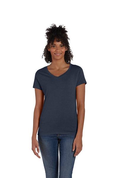 Women's Perfect-T Triblend Short Sleeve V-neck - Navy Triblend