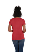 Women's Perfect-T Triblend Short Sleeve V-neck - Red Triblend