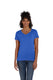 Hanes 42VT - Women's Perfect-T Triblend Short Sleeve V-neck - Royal Triblend