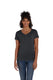 Hanes 42VT - Women's Perfect-T Triblend Short Sleeve V-neck - Slate Triblend