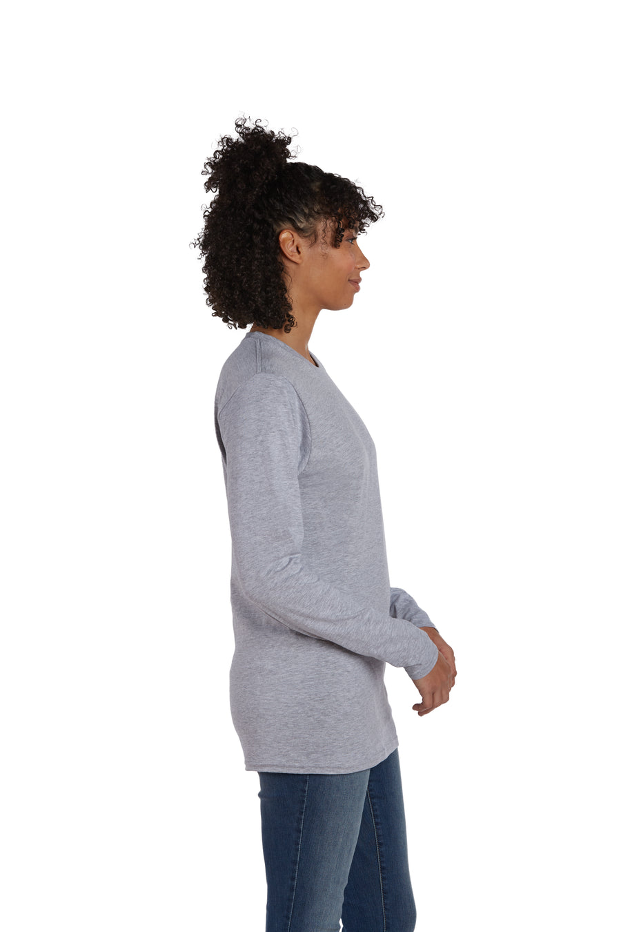 Perfect-T Long Sleeve Tee - Light Steel
