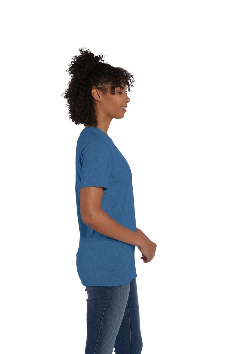 Perfect-T Short Sleeve Tee - Heather Blue