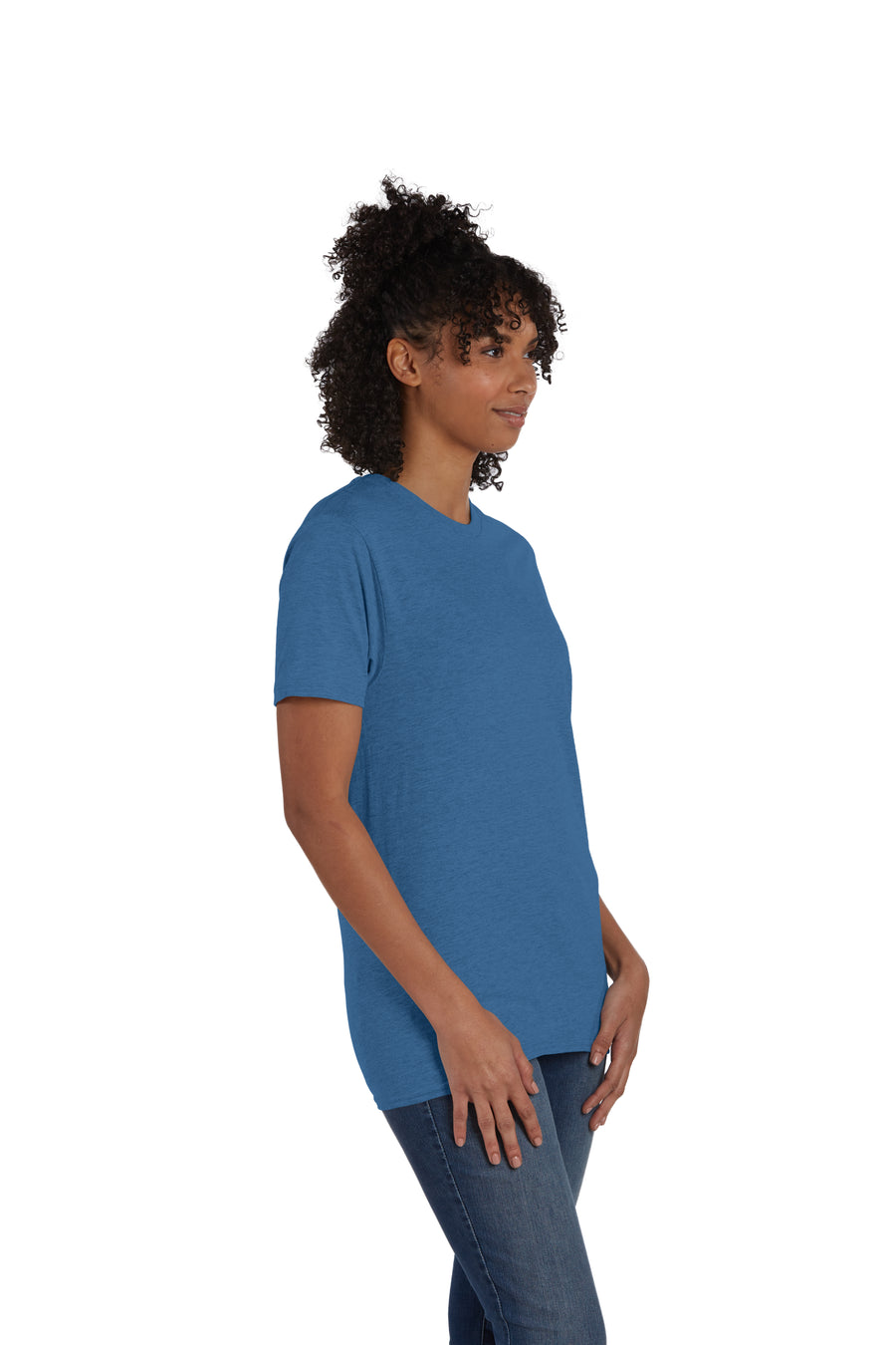 Perfect-T Short Sleeve Tee - Heather Blue