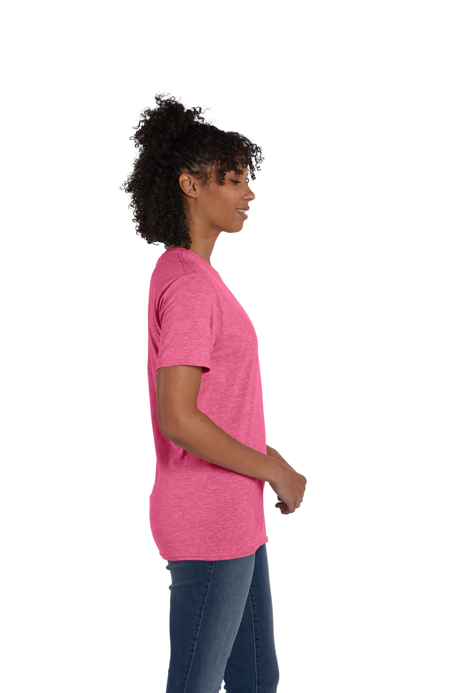 Perfect-T Short Sleeve Tee - Wow Pink Heather