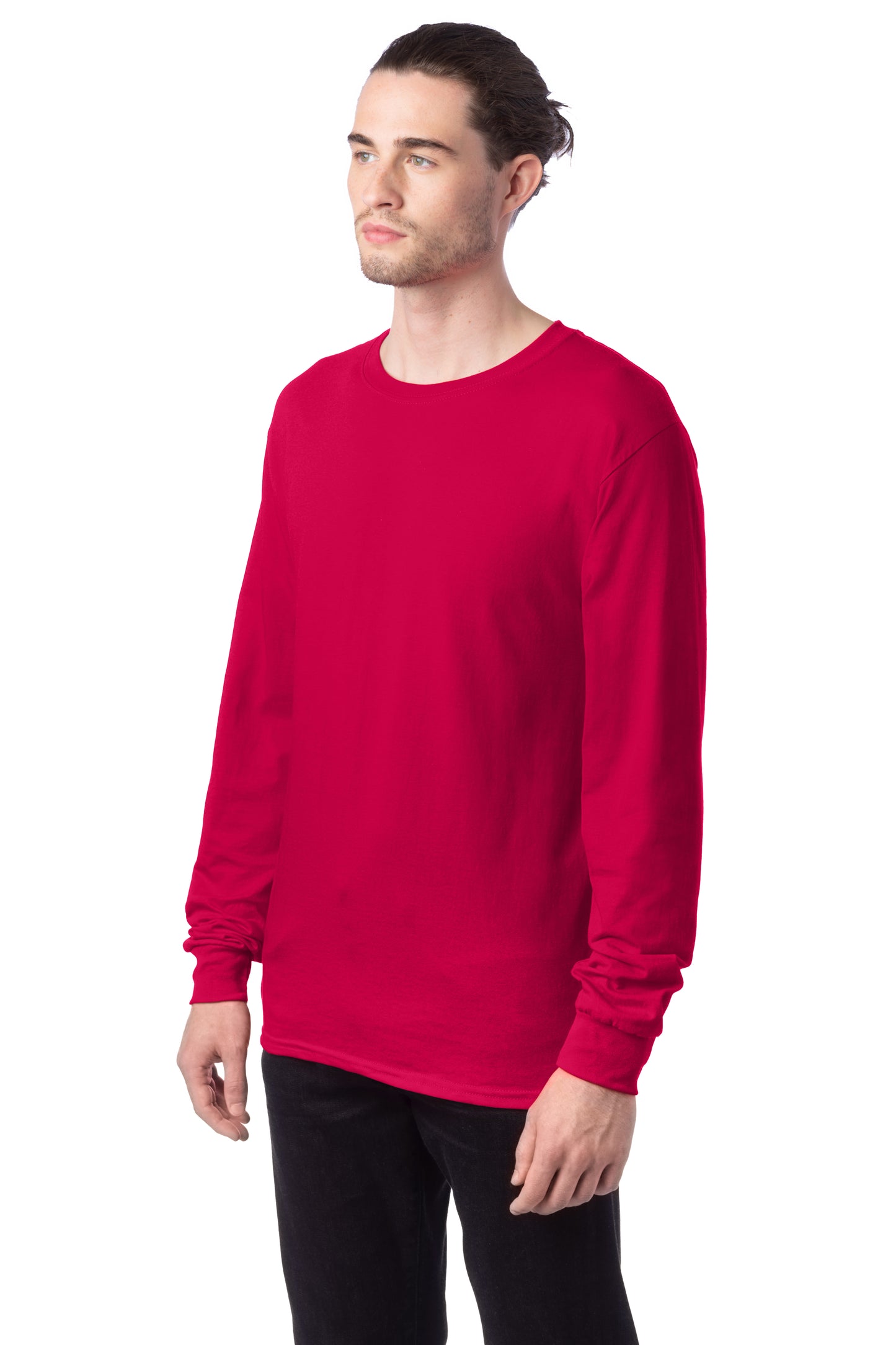 Essential-T Long Sleeve Tee - Athletic Crimson