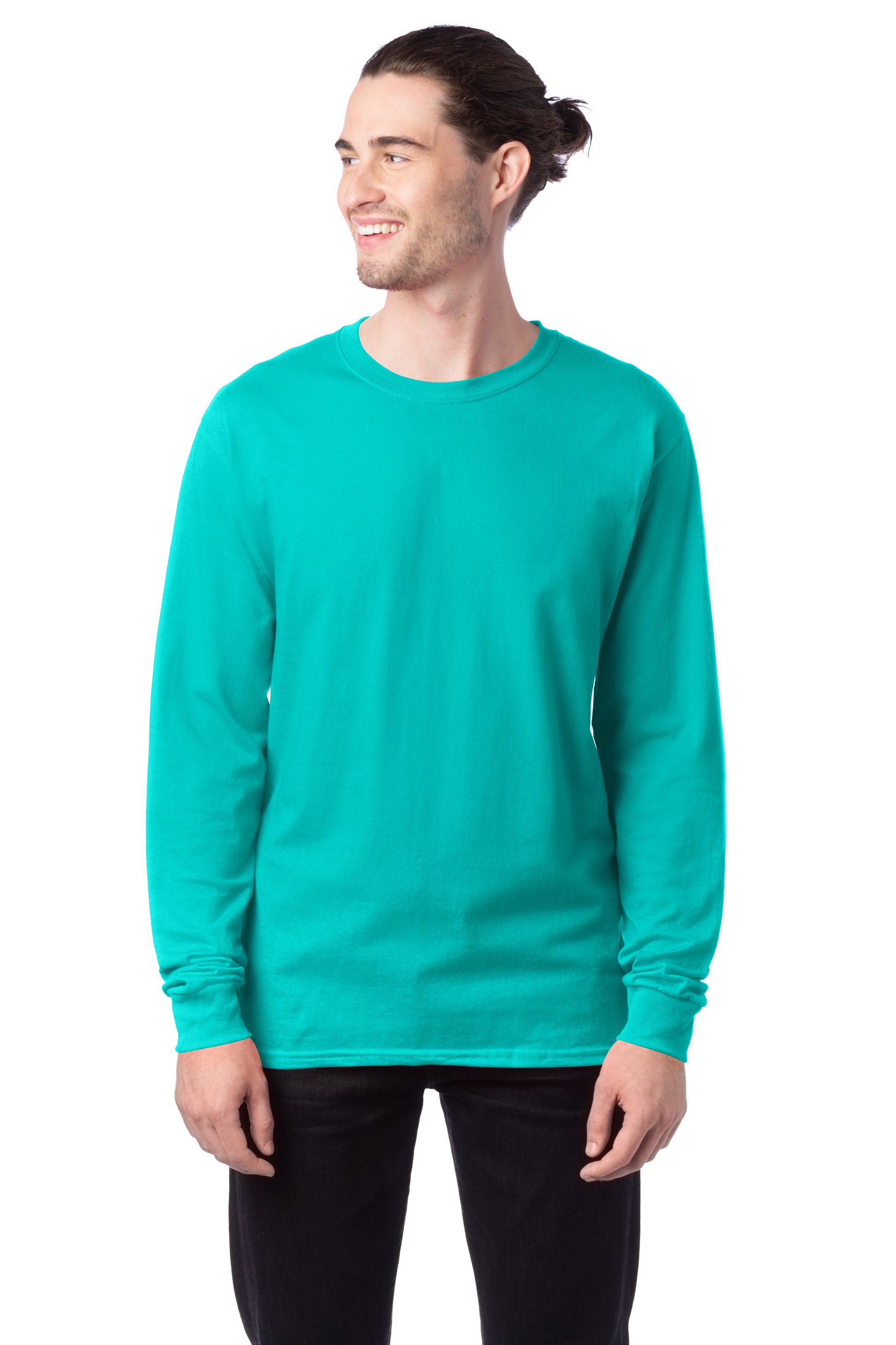 Essential-T Long Sleeve Tee - Athletic Teal