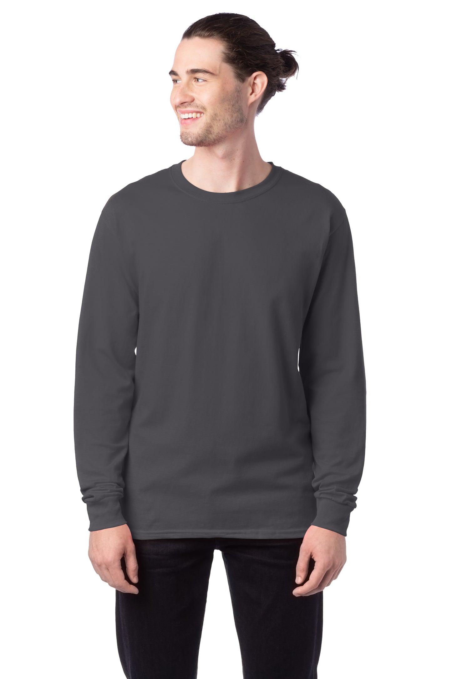 Essential-T Long Sleeve Tee - Smoke Gray