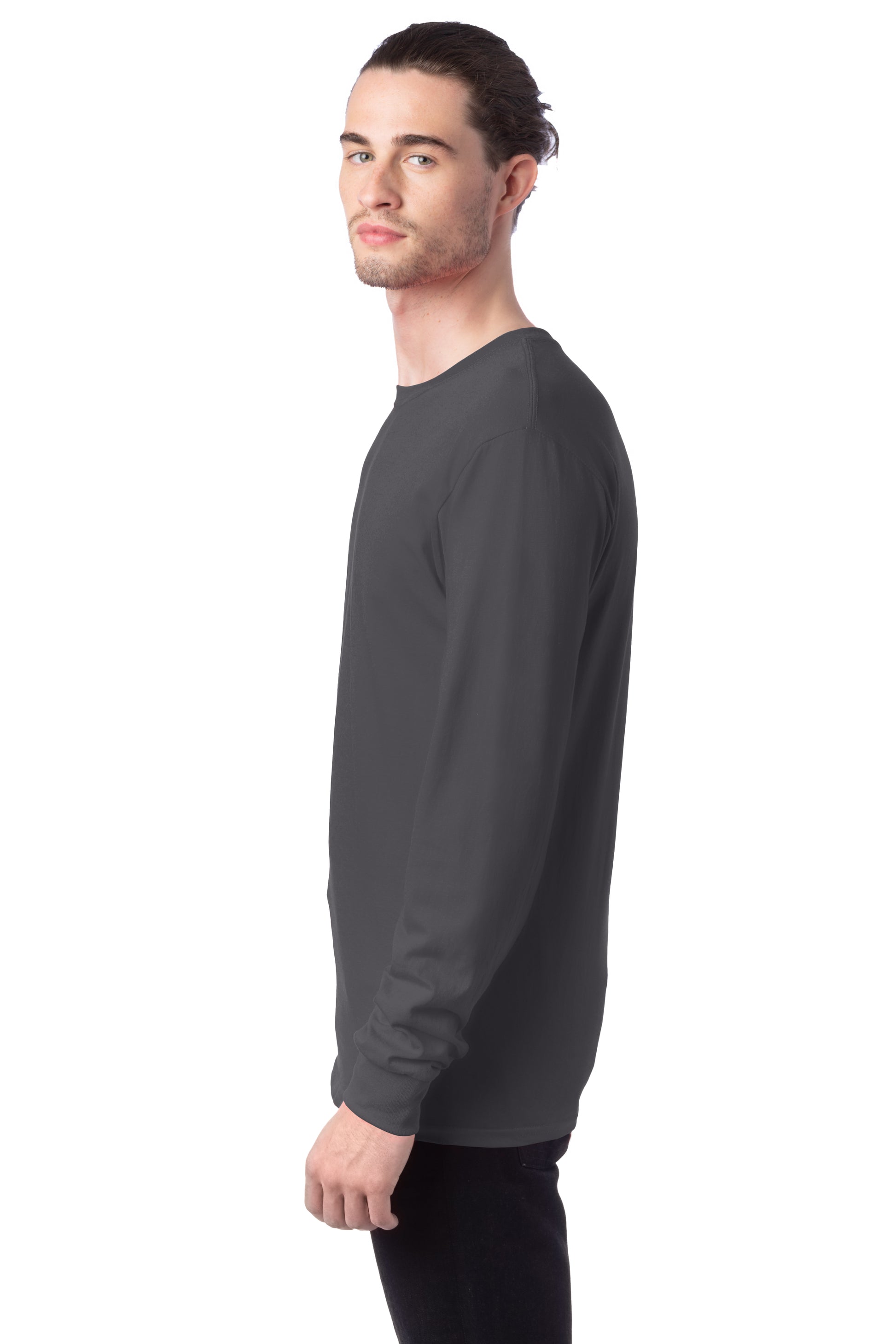 Essential-T Long Sleeve Tee - Smoke Gray