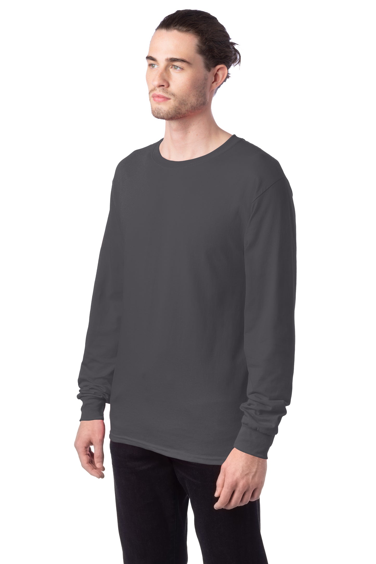 Essential-T Long Sleeve Tee - Smoke Gray