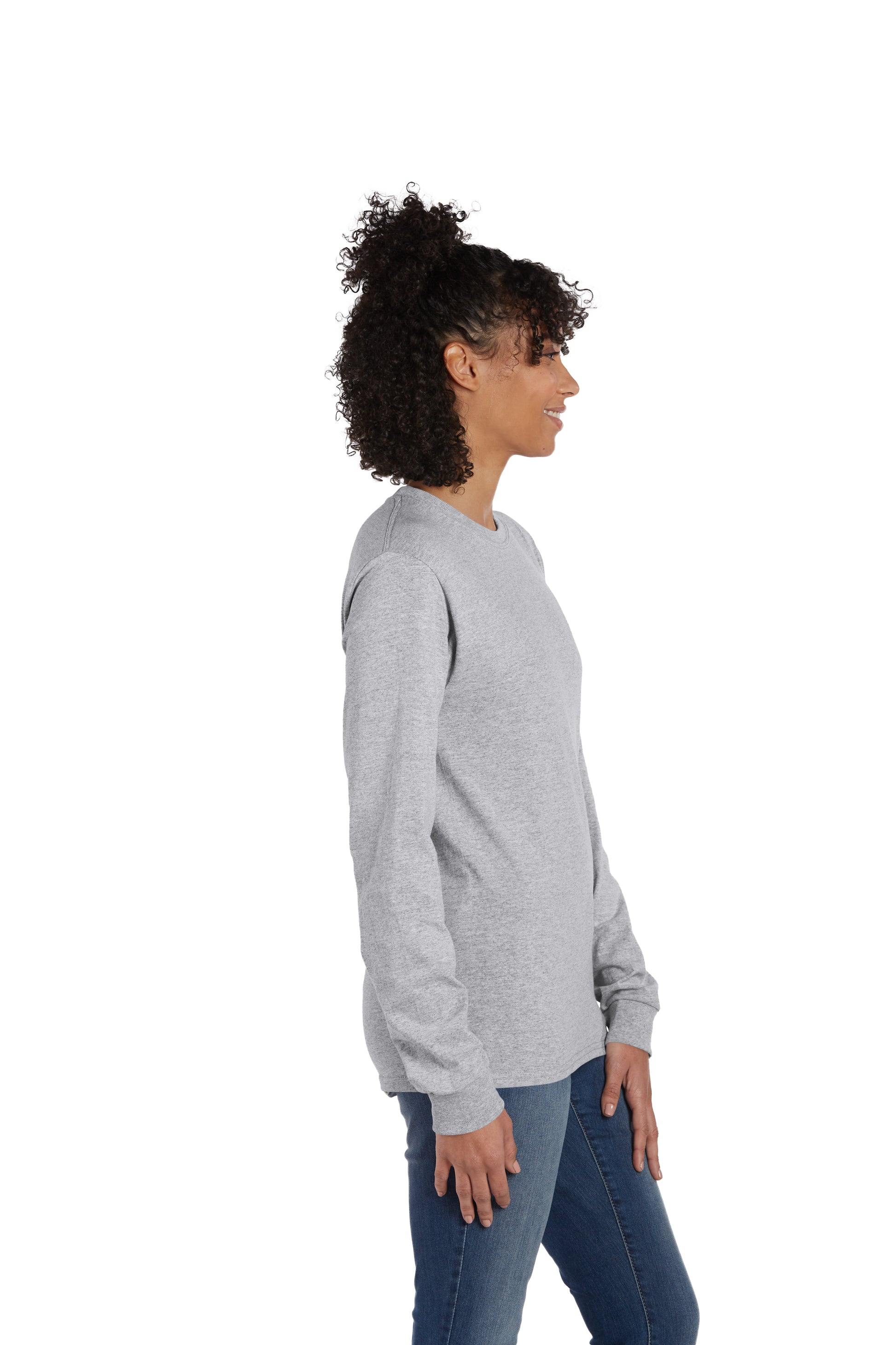 Essential-T Long Sleeve Tee - Ash