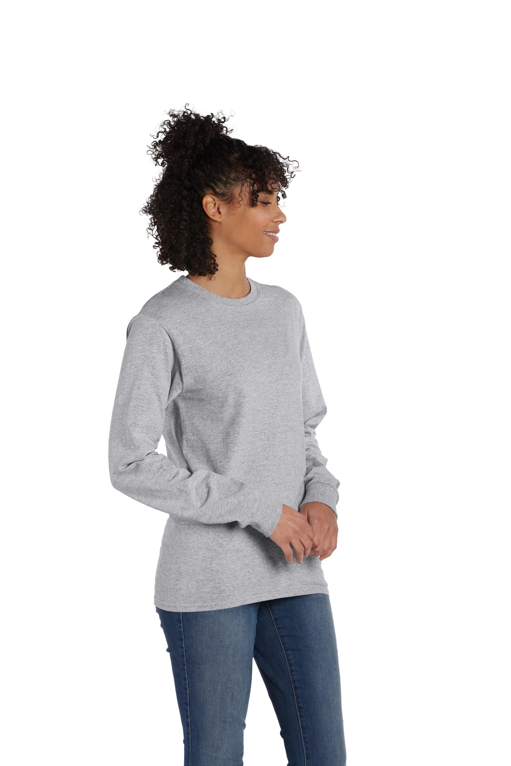 Essential-T Long Sleeve Tee - Ash