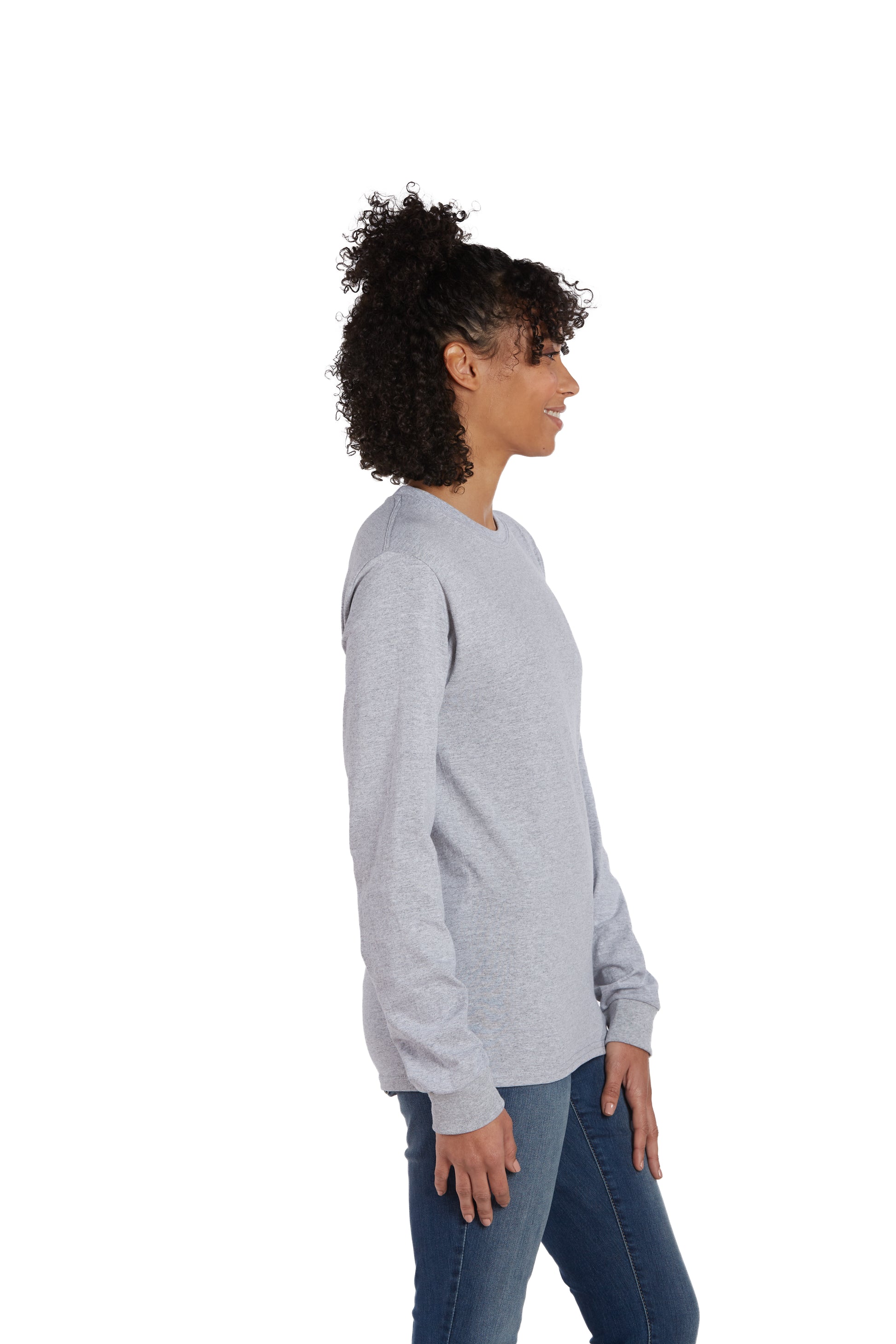 Essential-T Long Sleeve Tee - Light Steel