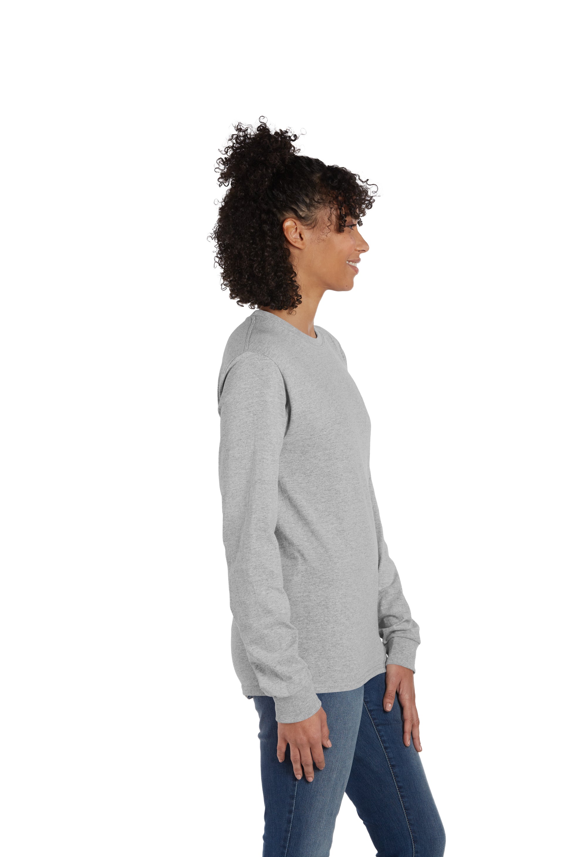 Essential-T Long Sleeve Tee - Oxford Gray
