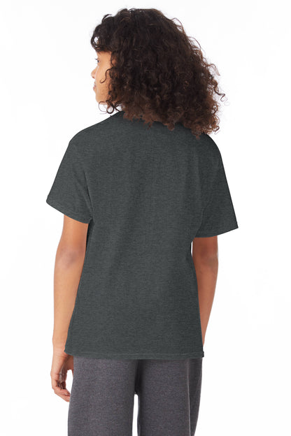 Youth 50/50 Ecosmart® Short Sleeve Tee - Charcoal Heather