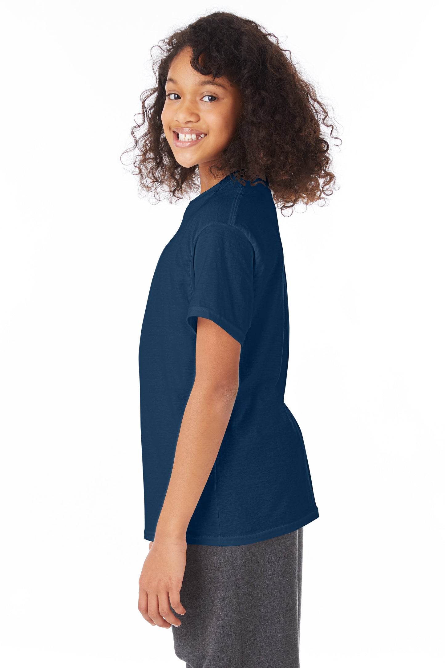 Youth 50/50 Ecosmart® Short Sleeve Tee - Navy