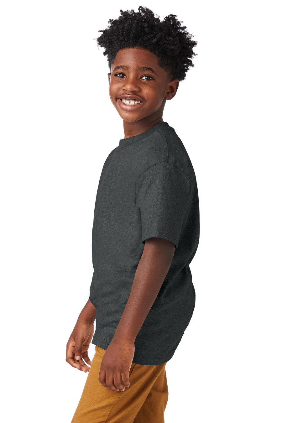 Youth Beefy-T® Short Sleeve Tee - Charcoal Heather