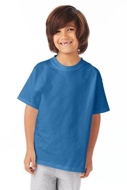 Youth Authentic Short Sleeve Tee - Denim Blue