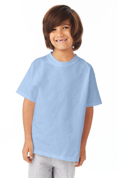 Youth Authentic Short Sleeve Tee - Light Blue