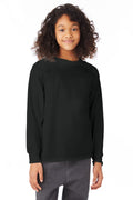 Youth Authentic Long Sleeve Tee - Black