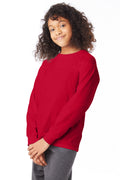 Youth Authentic Long Sleeve Tee - Deep Red