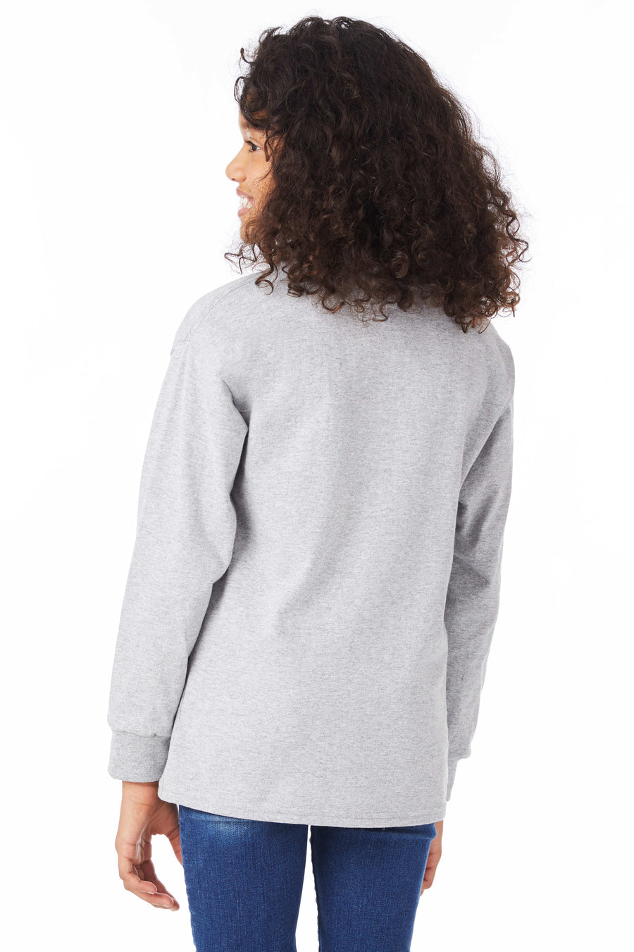 Youth Authentic Long Sleeve Tee - Light Steel