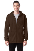 Ultimate Cotton® 90/10 Full-Zip Hoodie - Dark Chocolate