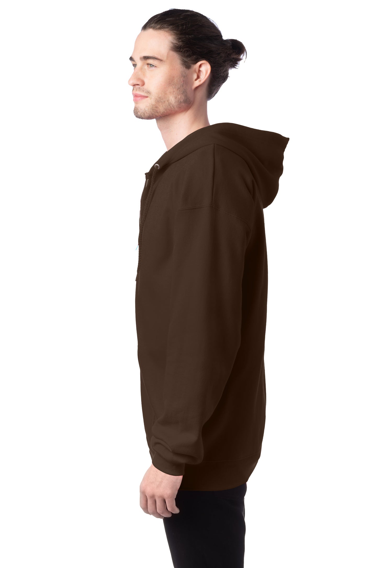 Ultimate Cotton® 90/10 Full-Zip Hoodie - Dark Chocolate