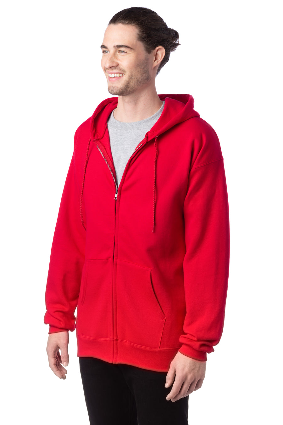 Ultimate Cotton® 90/10 Full-Zip Hoodie - Deep Red