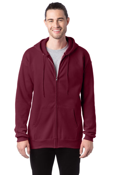 Ultimate Cotton® 90/10 Full-Zip Hoodie - Maroon
