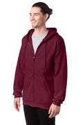Ultimate Cotton® 90/10 Full-Zip Hoodie - Maroon