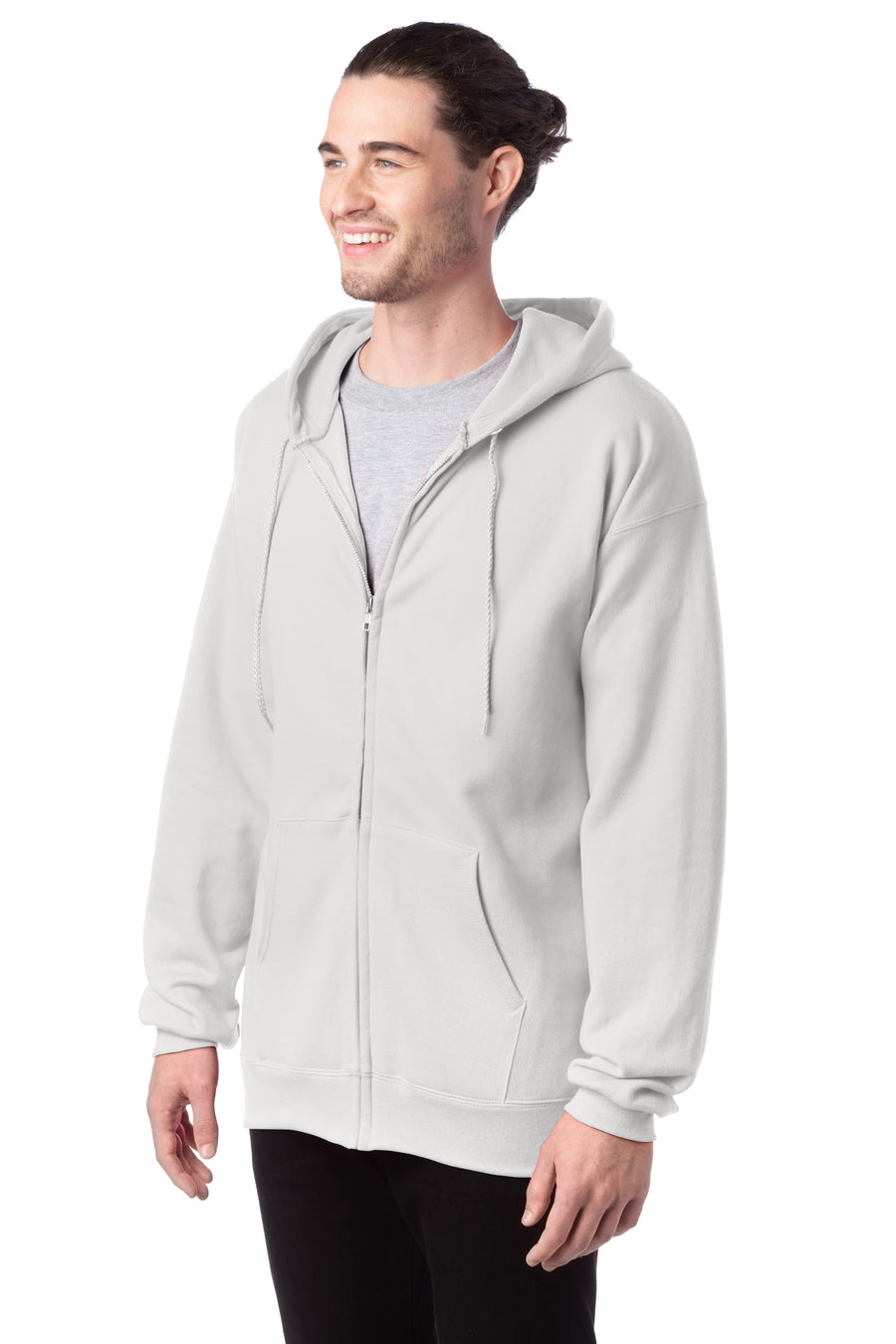Ultimate Cotton® 90/10 Full-Zip Hoodie - White