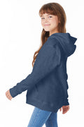 Youth EcoSmart® 50/50 Pullover Hoodie - Heather Navy