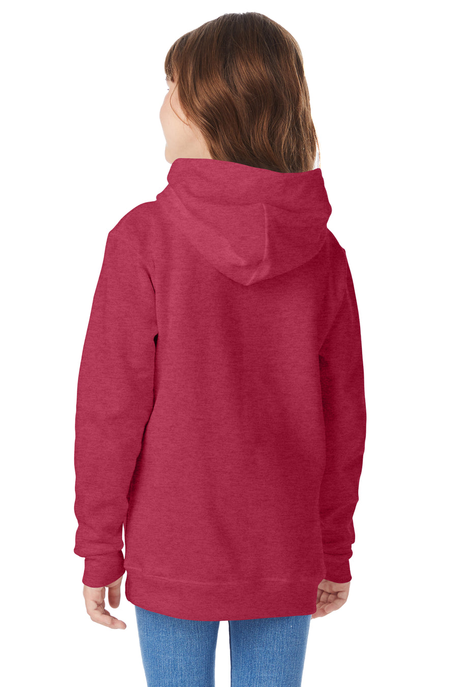 Youth EcoSmart® 50/50 Pullover Hoodie - Heather Red