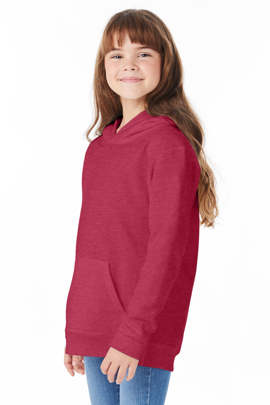 Youth EcoSmart® 50/50 Pullover Hoodie - Heather Red