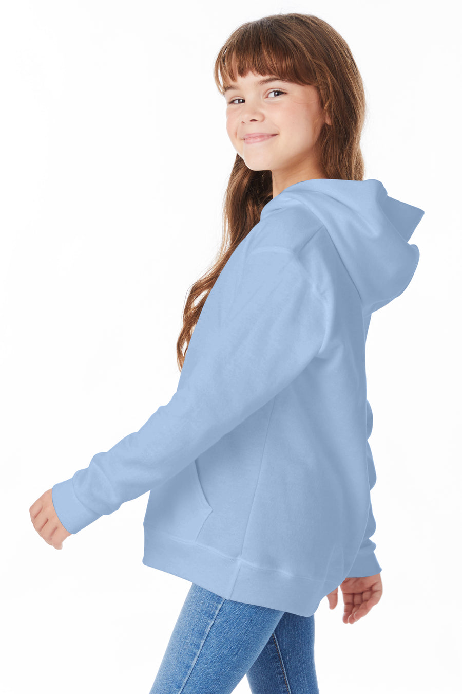 Youth EcoSmart® 50/50 Pullover Hoodie - Light Blue
