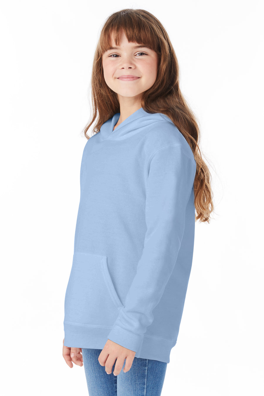 Youth EcoSmart® 50/50 Pullover Hoodie - Light Blue