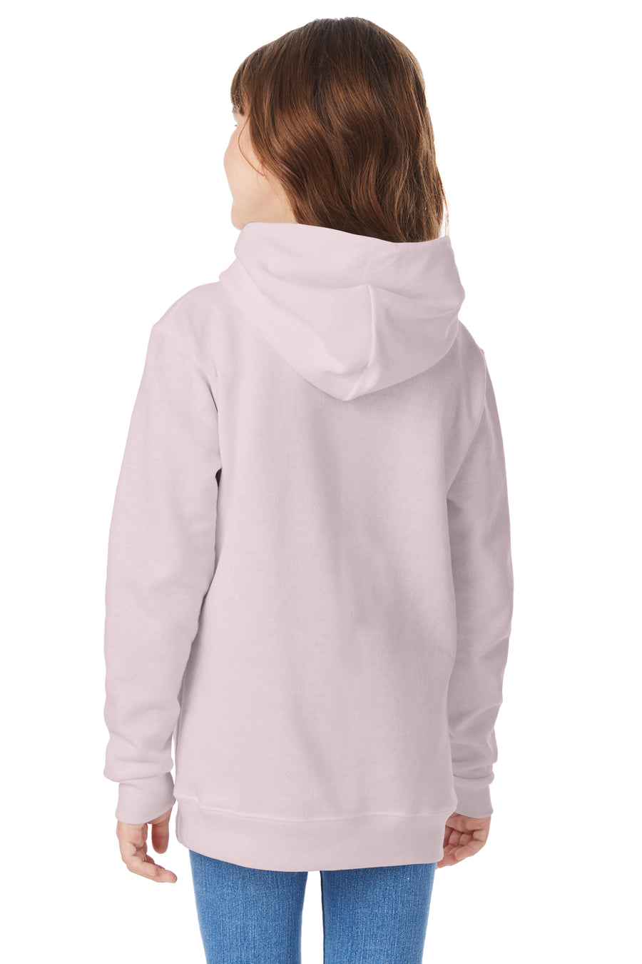 Youth EcoSmart® 50/50 Pullover Hoodie - Pale Pink