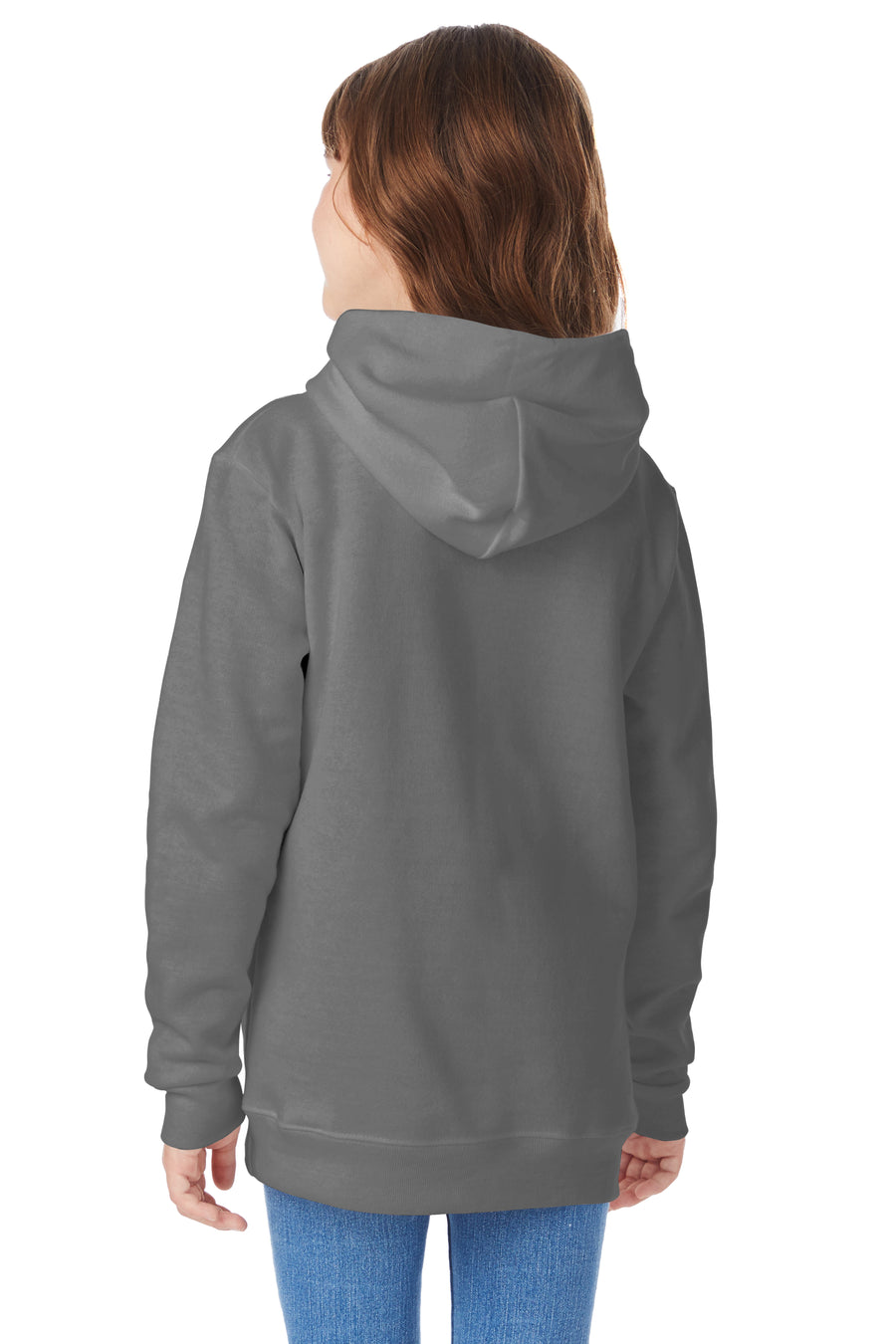 Youth EcoSmart® 50/50 Pullover Hoodie - Smoke Gray