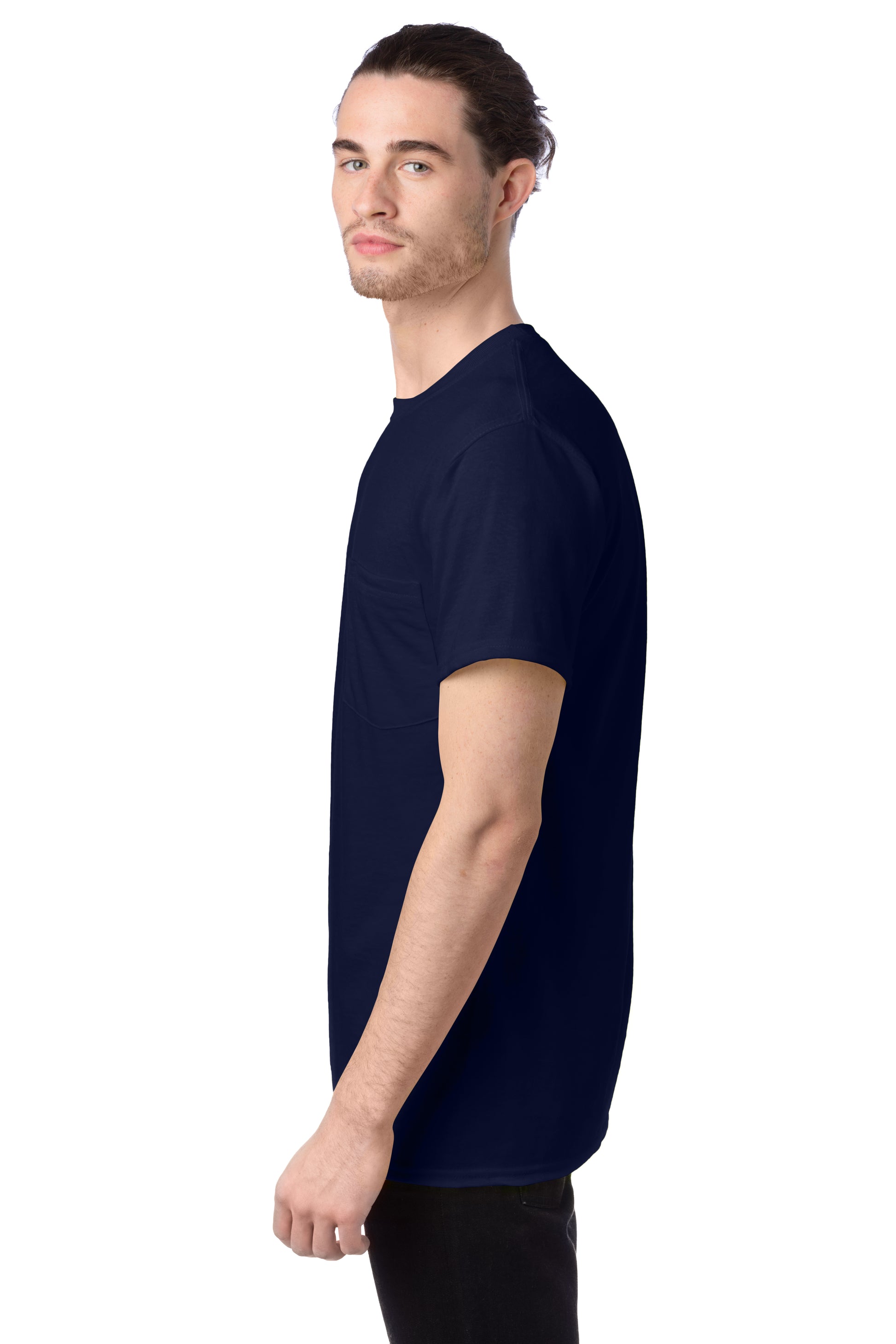 Workwear Short Sleeve Pocket Tee - Navy
