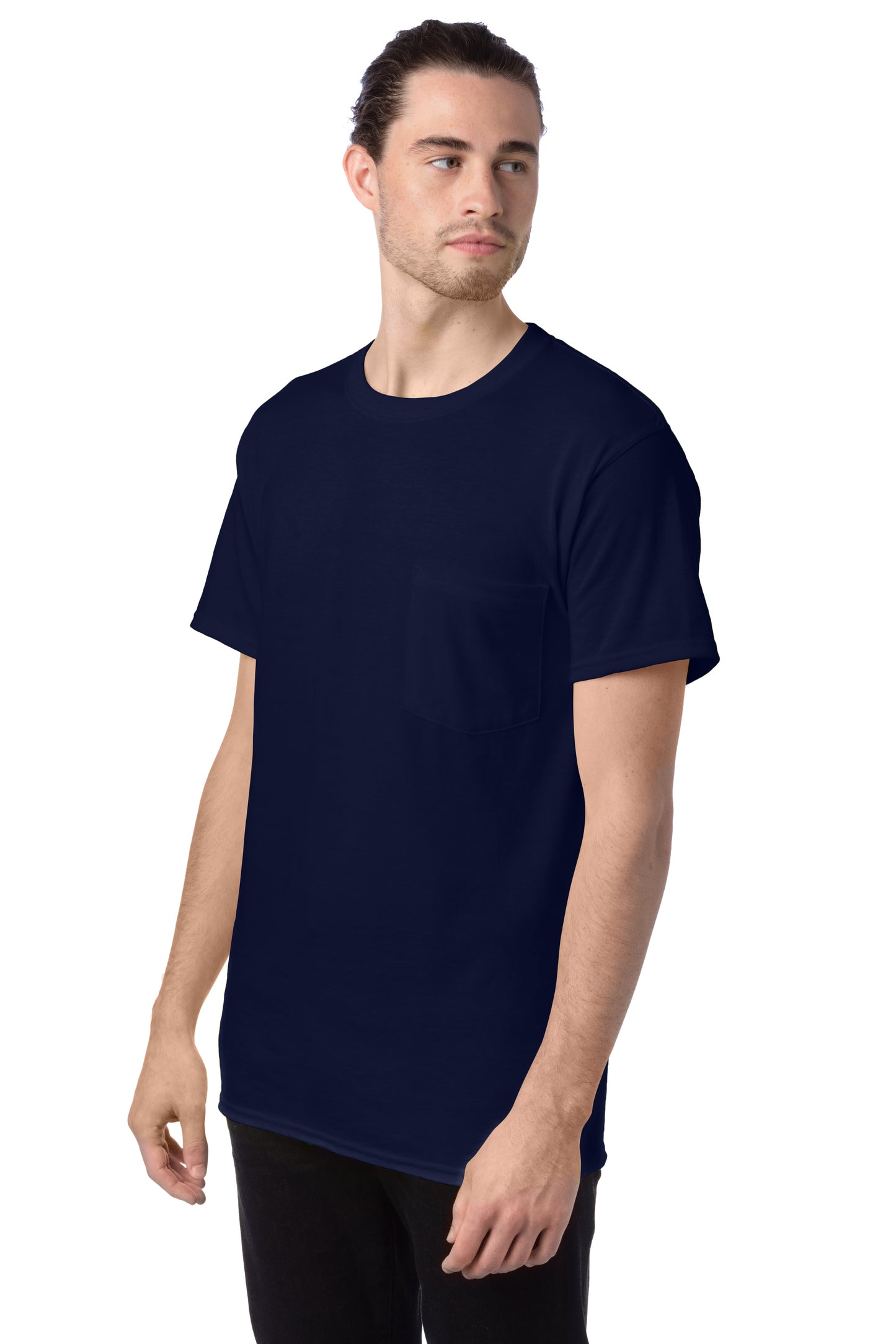 Workwear Short Sleeve Pocket Tee - Navy