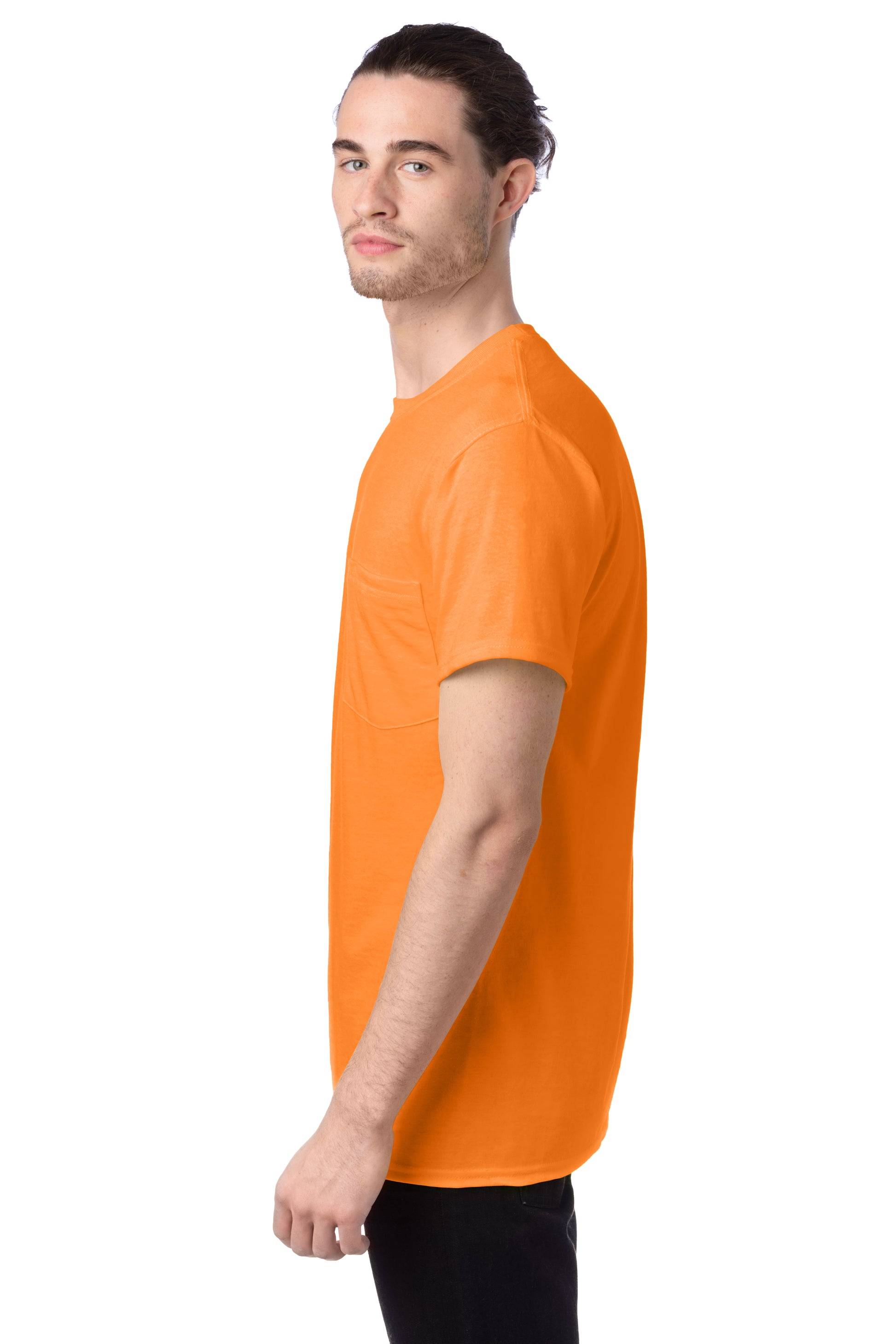 Workwear Short Sleeve Pocket Tee - Safety Orange