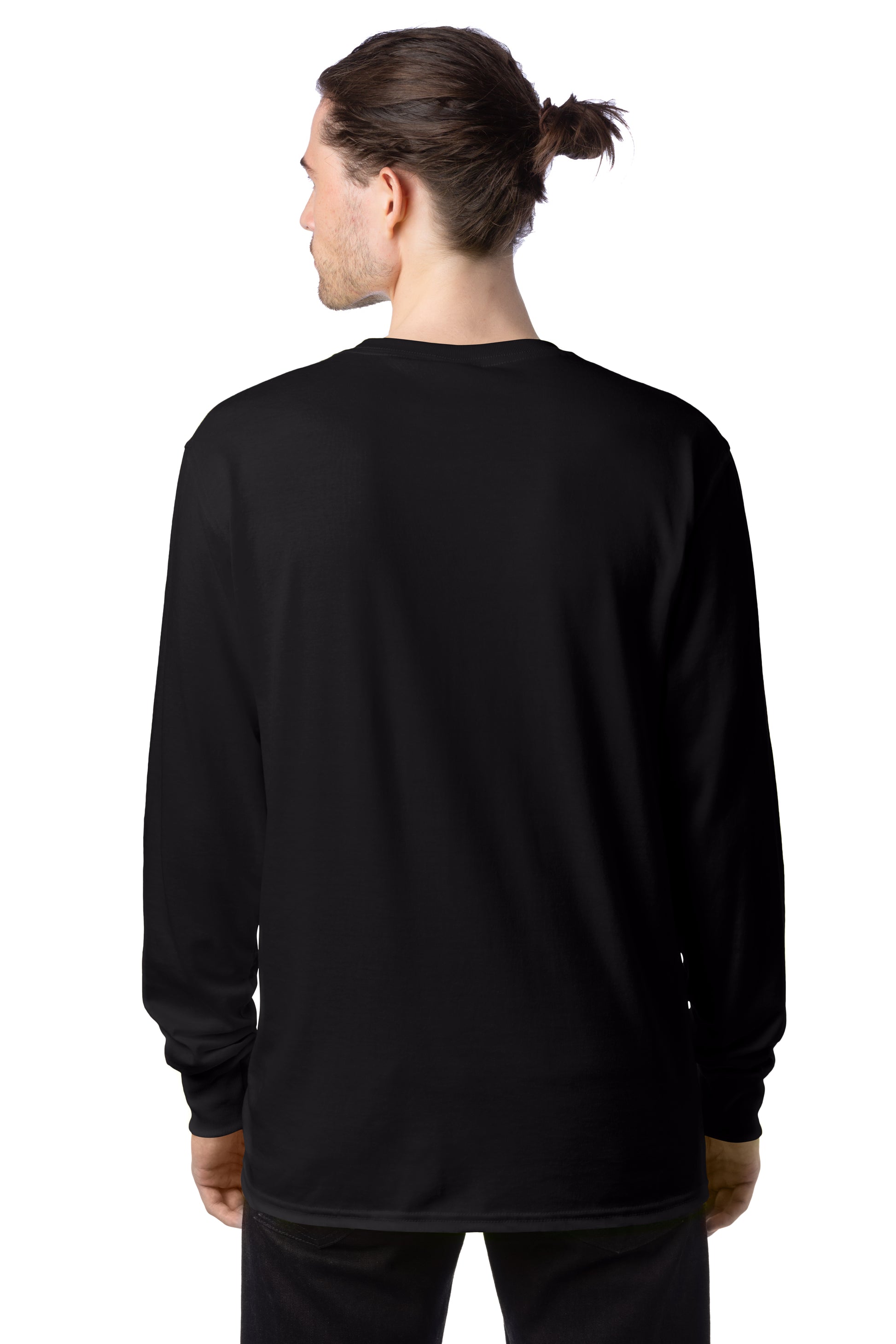 Workwear Long Sleeve Pocket Tee - Black