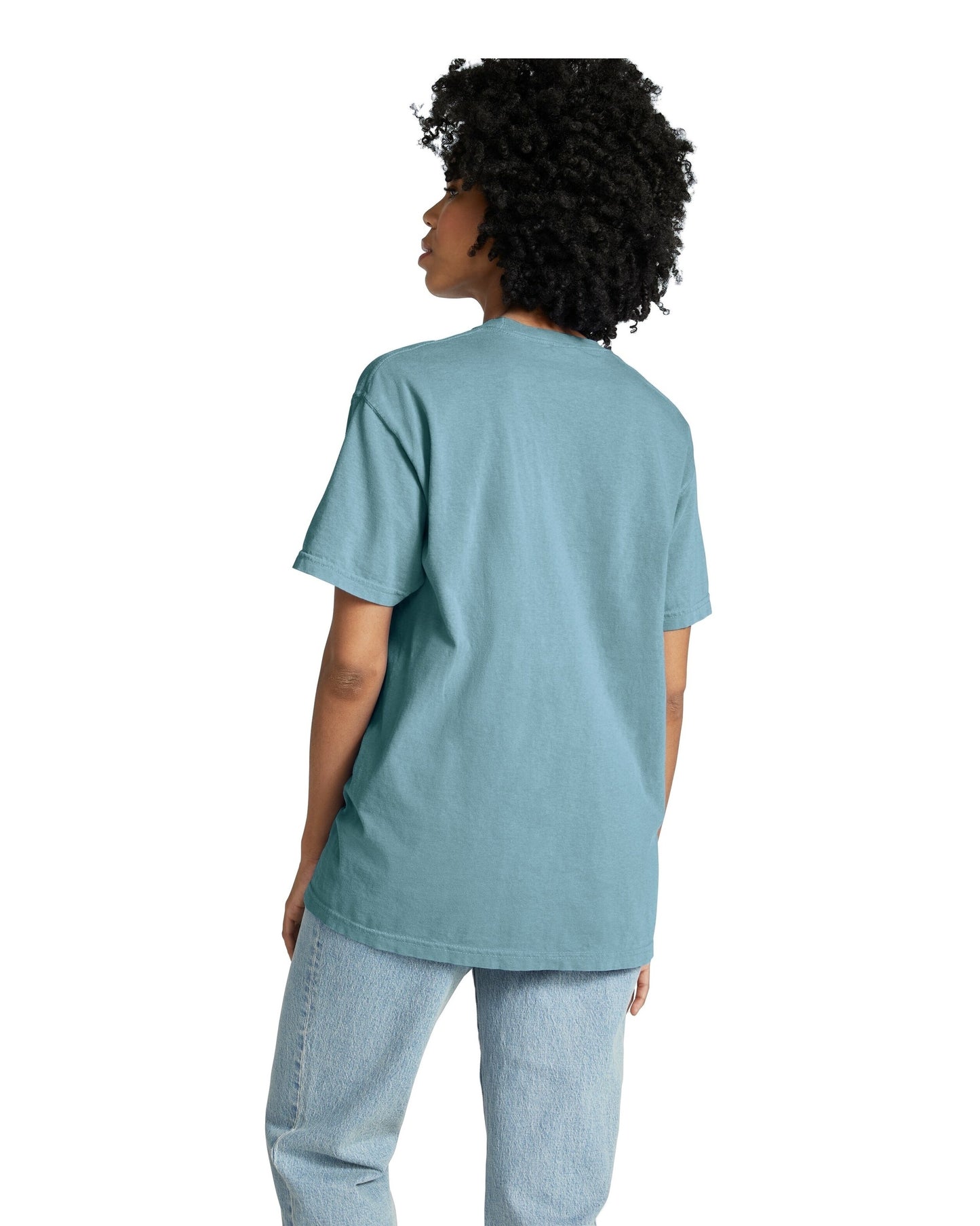 Unisex Heavyweight RS Pocket T-Shirt - Ice Blue