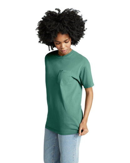 Unisex Heavyweight RS Pocket T-Shirt - Light Green