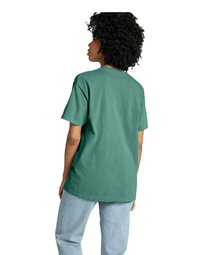 Unisex Heavyweight RS Pocket T-Shirt - Light Green