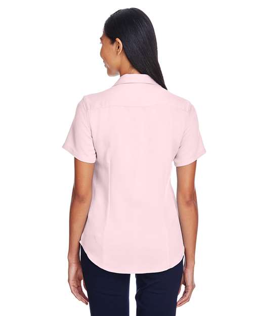 Harriton M570W Blush — on model back