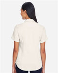 Harriton M570W Cream — on model back